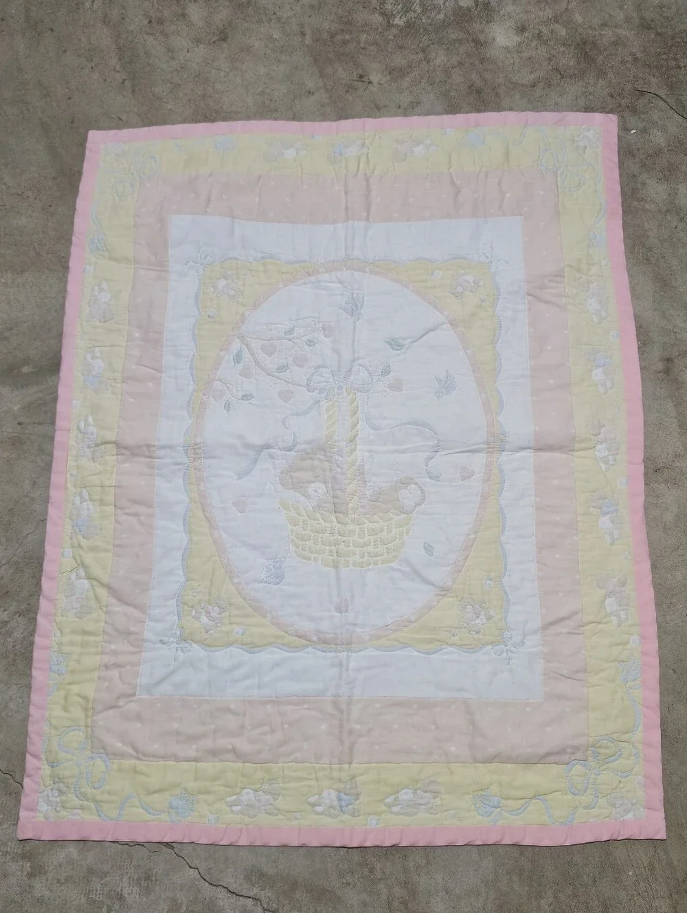 Handmade Baby Quilt Vintage